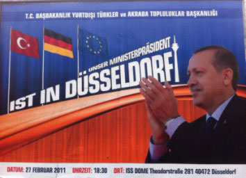 Tayyip Erdoan - Dsseldorf kartmas